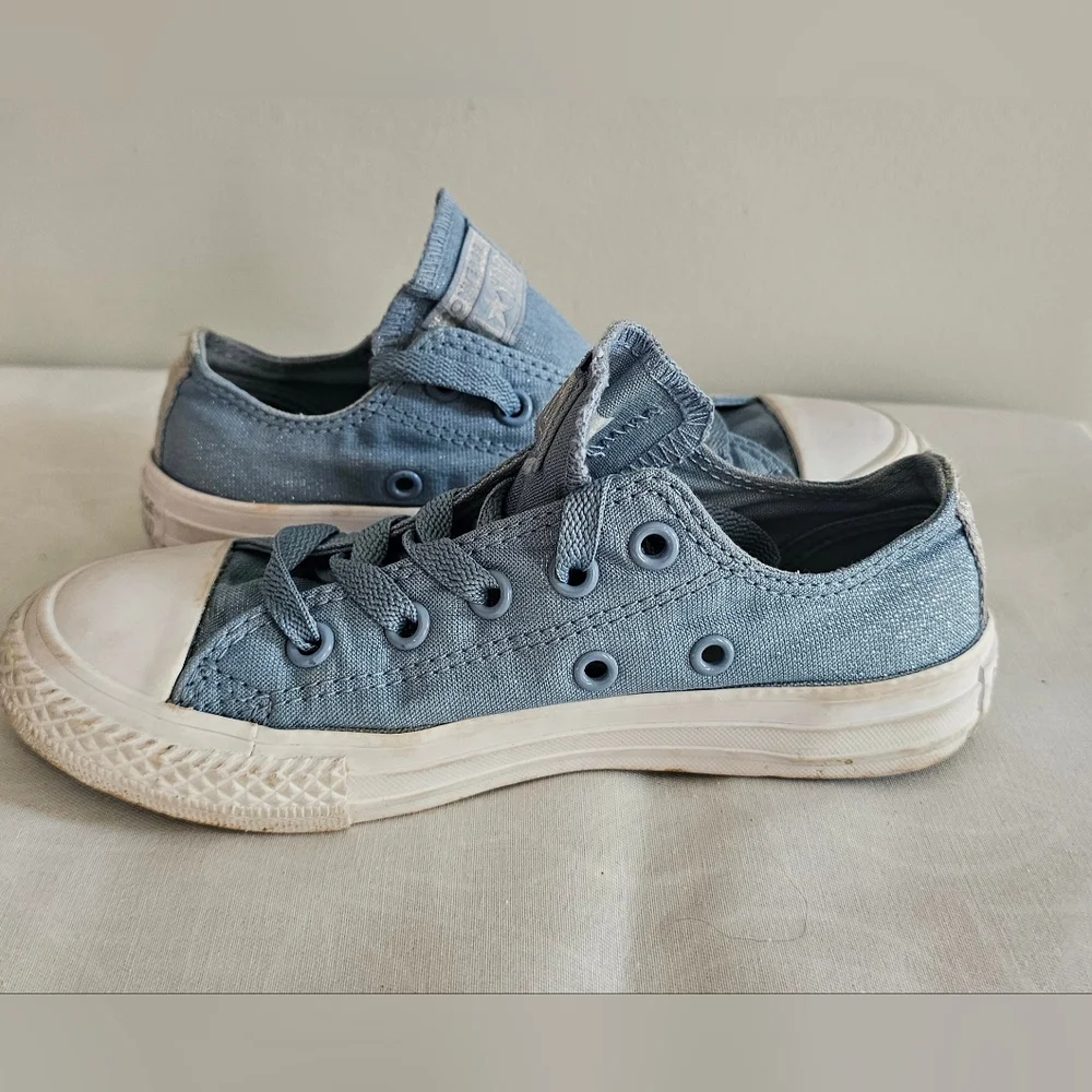 CONVERSE Toddler Girls Kids Blue Fairy Dust Canvas Sneakers